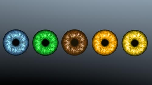 Five Color Iris Textures for Eyes preview image